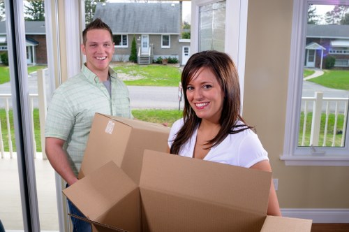 Local office removal service handling desks and equipment