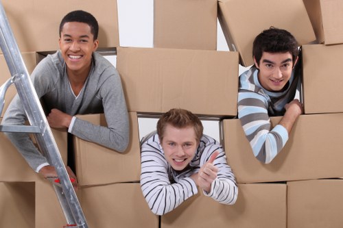 Careful loading of furniture and boxes during a Sidcup removal service